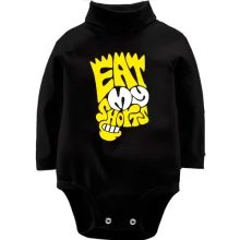 Детское боди с длинным рукавом Eat my shirts в виде Симпсона