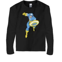 Детский лонгслив Captain Ukraine