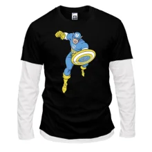 Чоловічий лонгслів Комбі Captain Ukraine