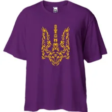 Футболка Oversize з візарунчатим гербом України
