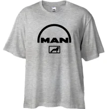 Футболка Oversize с логотипом MAN