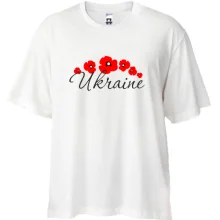 Футболка Oversize Ukraine з маками