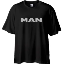 Футболка Oversize с лаконичным логотипом MAN