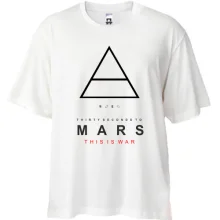 Футболка Oversize с логотипом 30 Seconds to Mars «This Is War»