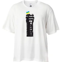 Футболка Oversize з вишкою донецького аеропорту