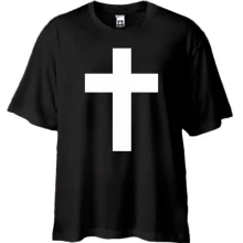 Футболка Oversize Cross classic (с крестом)