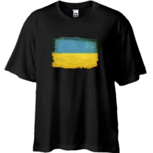 Футболка Oversize с потрёпанным флагом