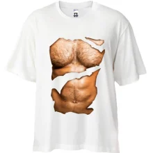 Футболка Oversize Мужской пресс