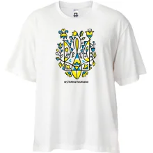 Футболка Oversize с гербом Украины - #StandWithUkraine