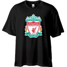 Футболка Oversize з кольоровою емблемою Liverpool