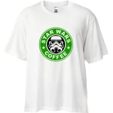 Футболка Oversize StarWars coffee