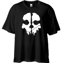 Футболка Oversize CoD Ghosts (Skull)