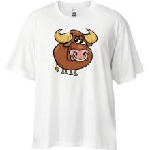 Футболка Oversize с бычком