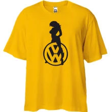 Футболка Oversize Volkswagen (лого з дівчиною)