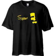 Футболка Oversize Барт Симпсон с подписью