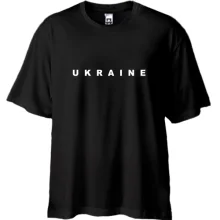 Футболка Oversize з написом «Ukraine»