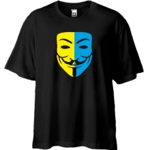 Футболка Oversize Anonymous (Анонимус) UA