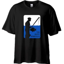 Футболка Oversize Щасливий рибалка