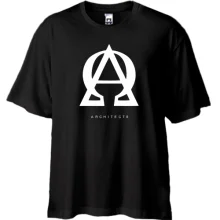 Футболка Oversize с логотипом Architects в виде A и омеги