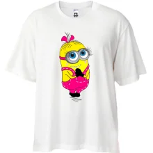 Футболка Oversize Девочка миньон