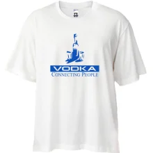 Футболка Oversize Vodka connecting people
