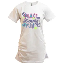 Туника Peace, love, fun