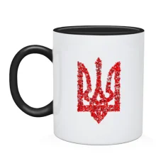 Чашка Тризуб из стилизованных маков