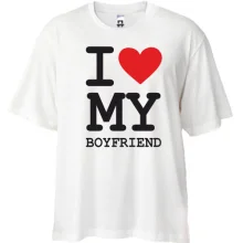 Футболка Oversize I love my boyfriend