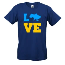 Футболка LOVE с мапой Украины