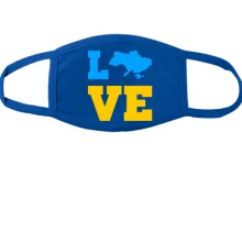 Маска LOVE с мапой Украины