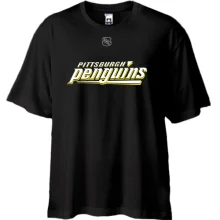 Футболка Oversize Pittsburgh Penguins с крупной надписью и логотипом NHL