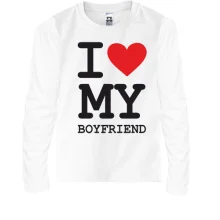 Дитячий лонгслів I love my boyfriend