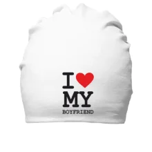 Хлопковая шапка I love my boyfriend