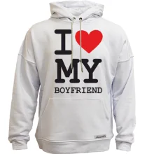 Худи без начеса I love my boyfriend