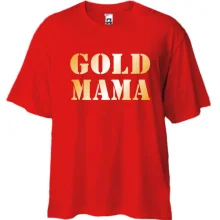 Футболка Oversize Gold мама 2