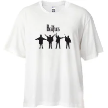 Футболка Oversize із силуетами The Beatles у стилі Help!