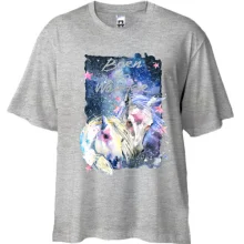 Футболка Oversize c единорогами 