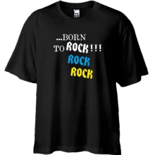 Футболка Oversize ...born to ROCK