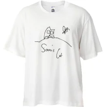 Футболка Oversize Simon's Cat з метеликом