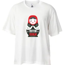 Футболка Oversize ПТН ПНХ (з матрьошкою)