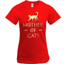 Жіноча футболка Mother of cats (котяча мама)