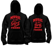 Парні толстовки Music is my boyfriend-girlfriend