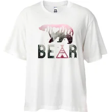 Футболка Oversize с медведицей Mama bear