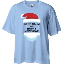 Футболка Oversize Keep calm and Happy New Year