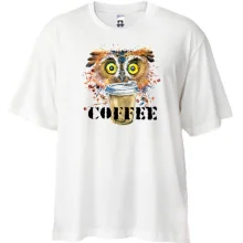 Футболка Oversize Coffee з совою