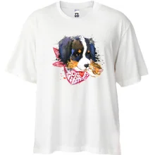 Футболка Oversize с зенненхундом "forever friends"