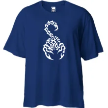 Футболка Oversize со скорпионом
