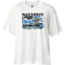 Футболка Oversize Iron Maiden - Монстр на самолете