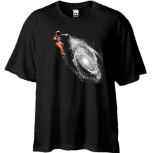 Футболка Oversize Космонавт с баллончиком