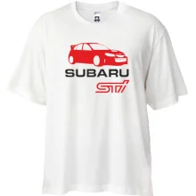 Футболка Oversize Subaru sti (2)
